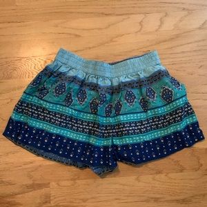 Mossimo turquoise patterned shorts